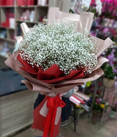 Букет цветов из: Гипсофила в Цветово 1-ом