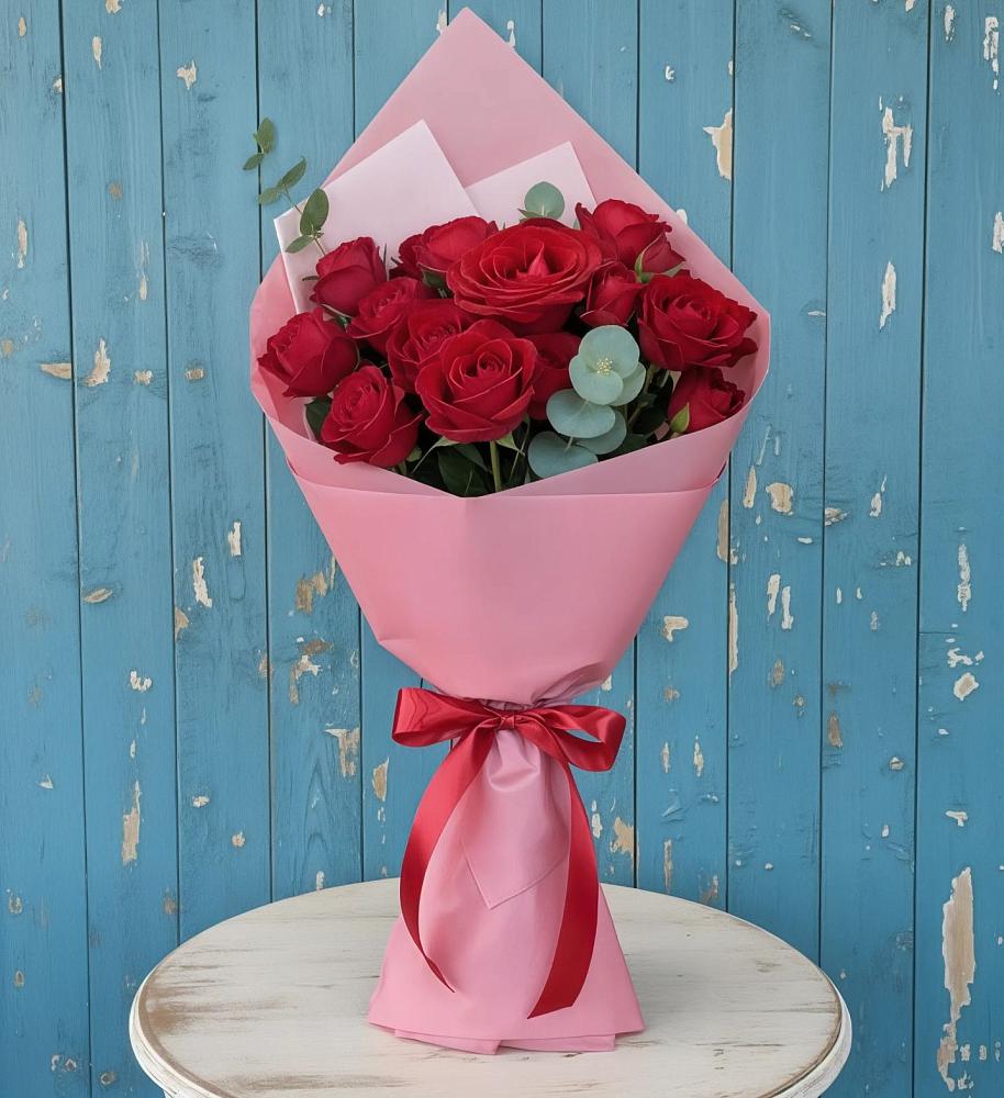 Букет цветов из: Розы в Цветово 1-ом