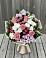 Букет цветов из: Альстромерии, Гвоздики, Розы и Хризантемы в Цветово 1-ом