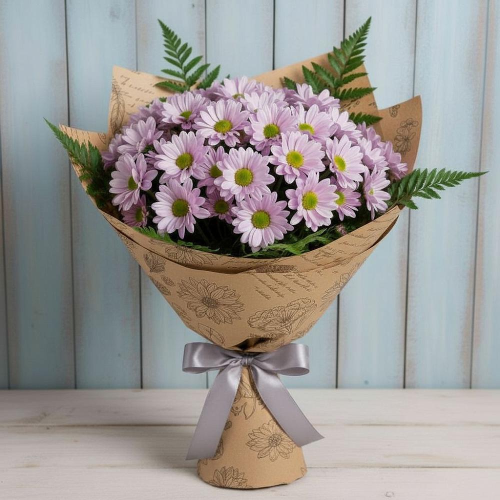 Букет цветов из: Хризантемы в Цветово 1-ом