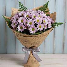 Букет цветов из:  Хризантемы #REPLACE_PRED# Цветово 1-ом