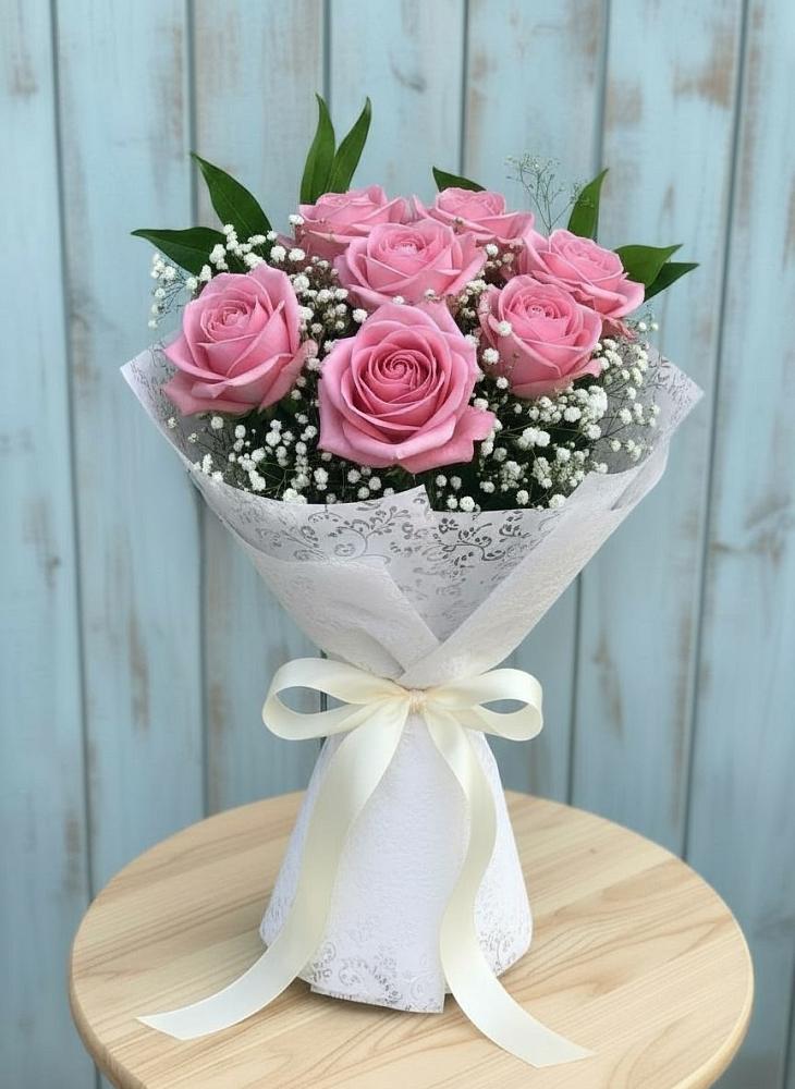 Букет цветов из: Розы в Цветово 1-ом