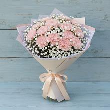 Букет цветов из:  Гвоздики в Цветово 1-ом