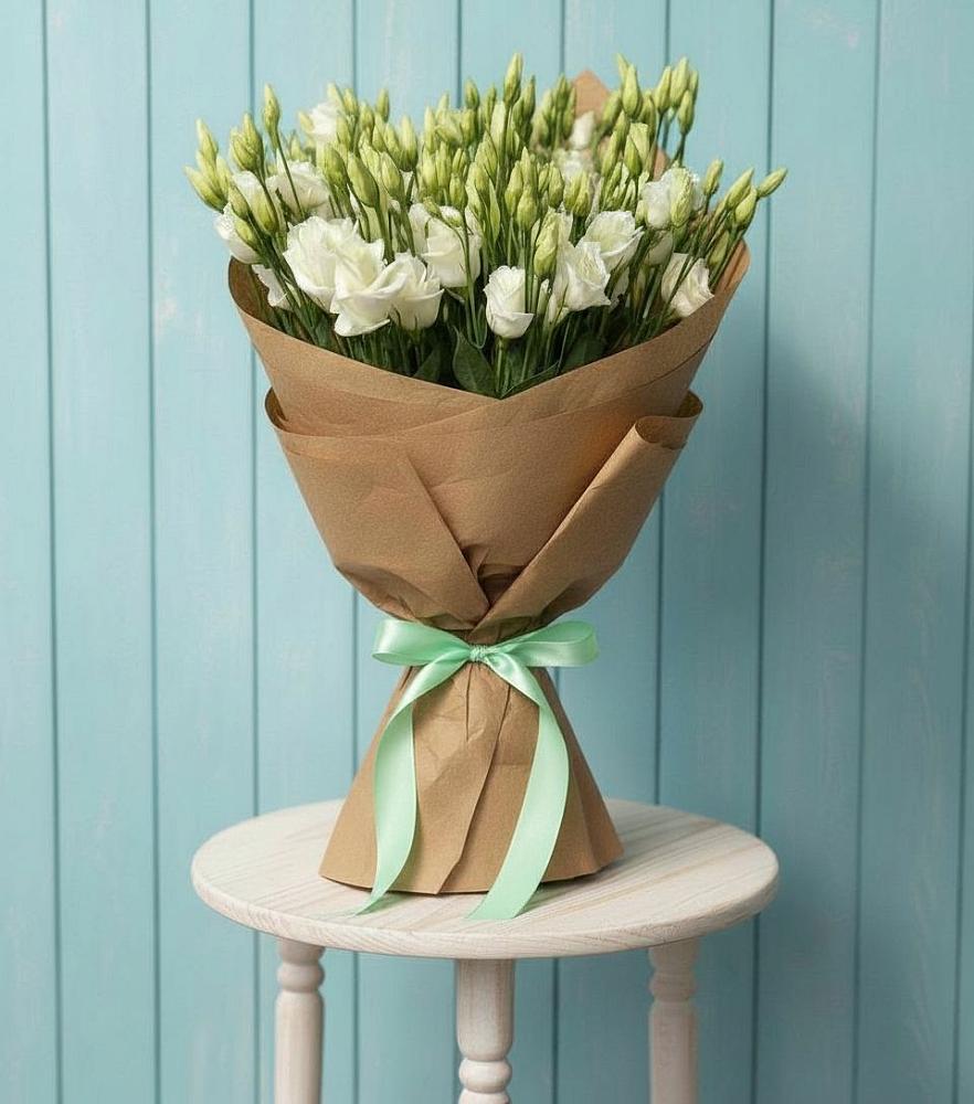 Букет цветов из: Лизиантусы в Цветово 1-ом