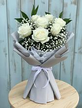 Букет цветов из:  Розы в Цветово 1-ом