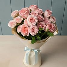Букет Розовый шарм в Цветово 1-ом