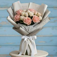 Букет цветов из:  Розы в Цветово 1-ом