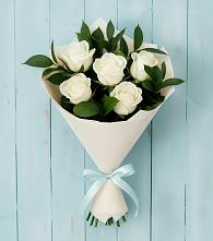 Букет цветов из:  Розы #REPLACE_PRED# Цветово 1-ом