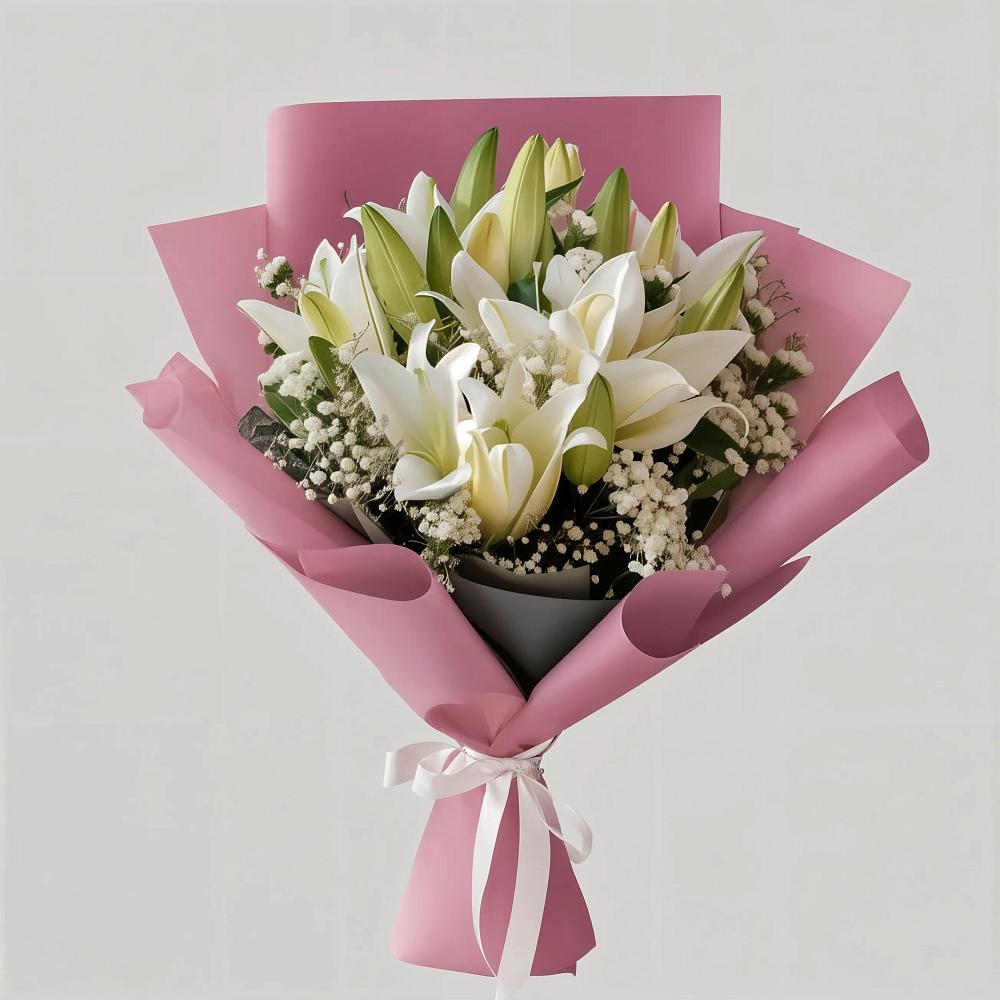 Букет цветов из: Лилии в Цветово 1-ом
