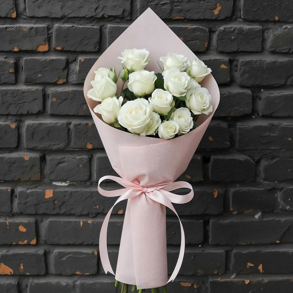 Букет цветов из: Розы в Цветово 1-ом