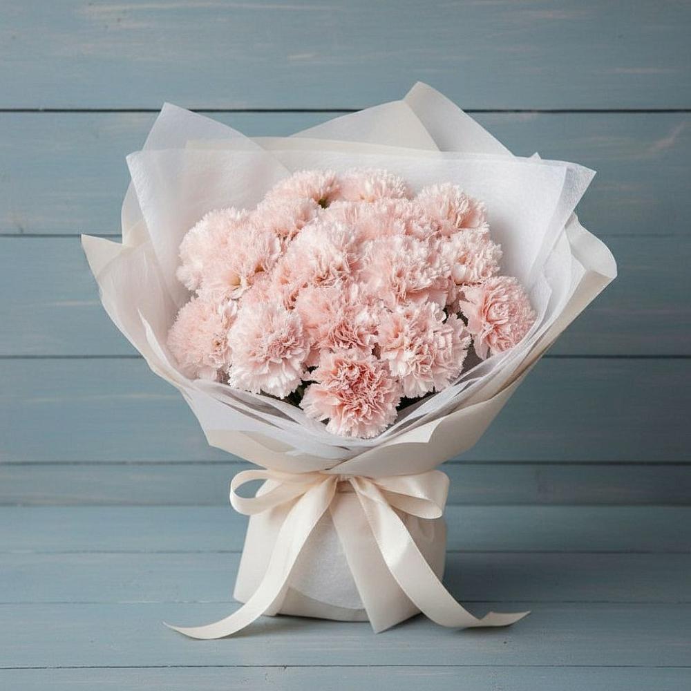 Букет цветов из: Гвоздики в Цветово 1-ом