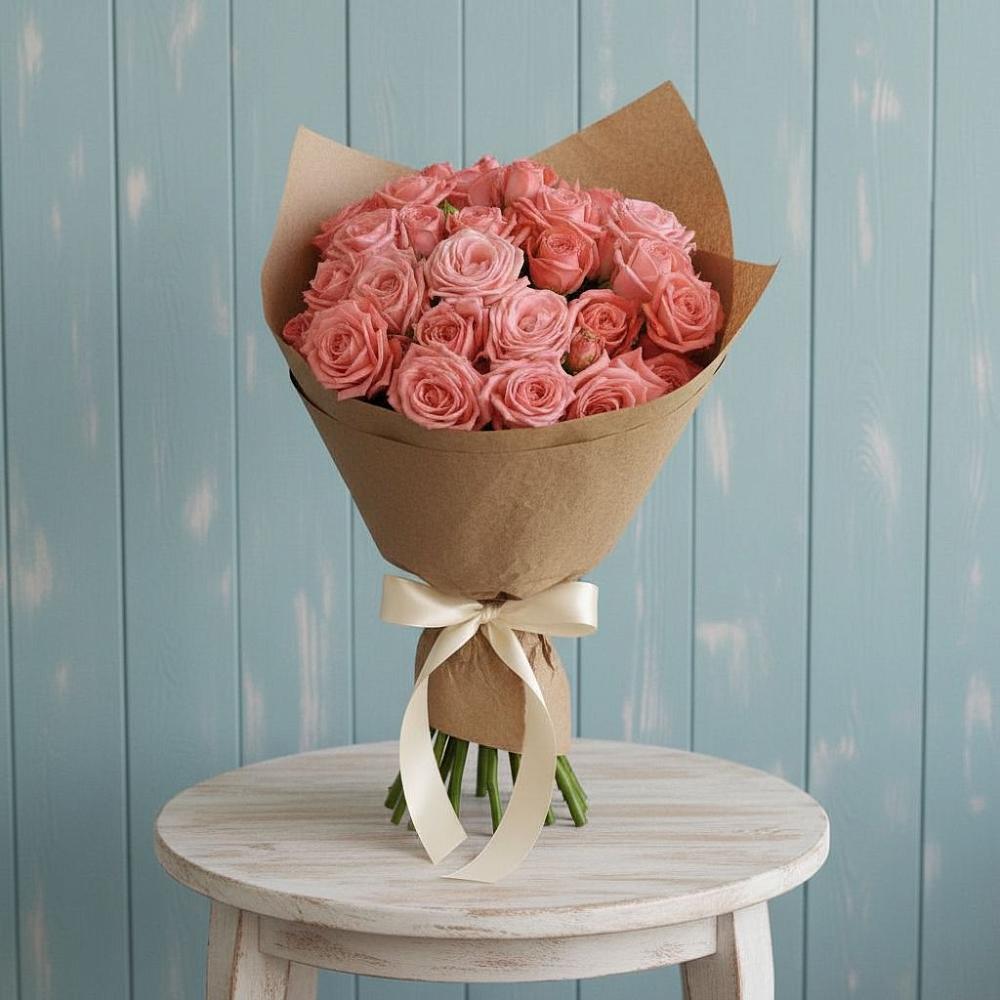 Букет цветов из: Розы в Цветово 1-ом