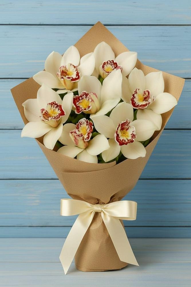 Букет цветов из: Орхидеи и Розы в Цветово 1-ом