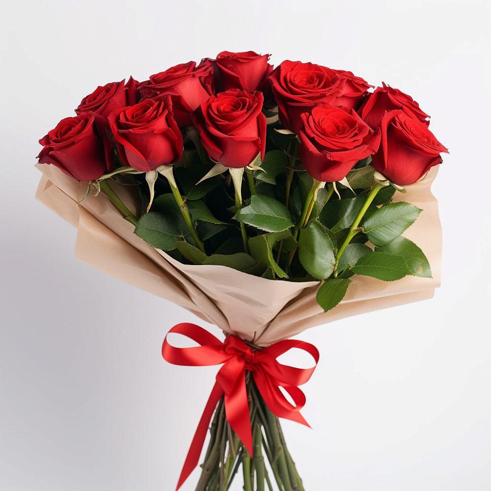 Букет 11 Красных роз Эдлесс Лав в Цветово 1-ом