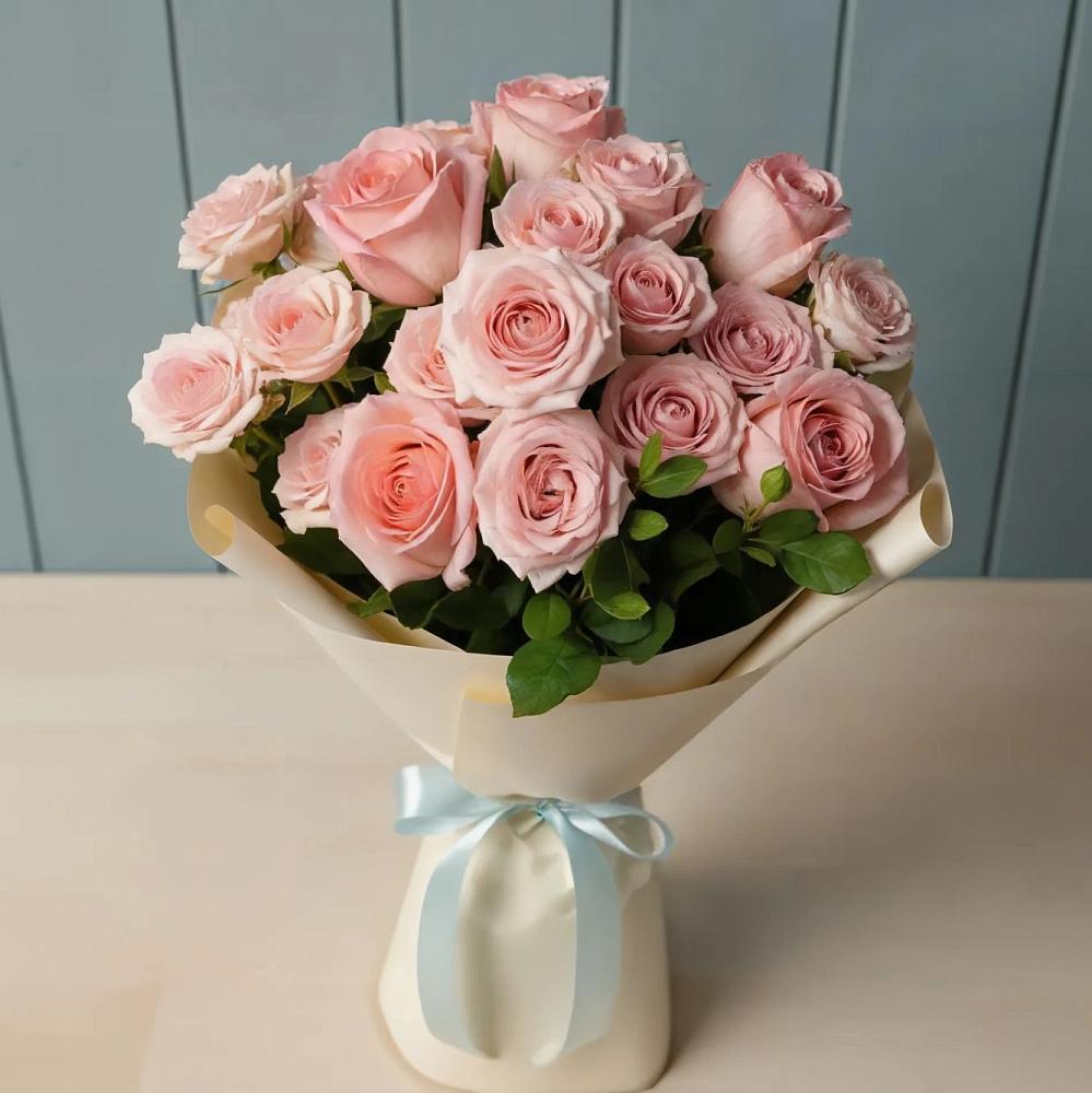 Букет Розовый шарм в Цветово 1-ом